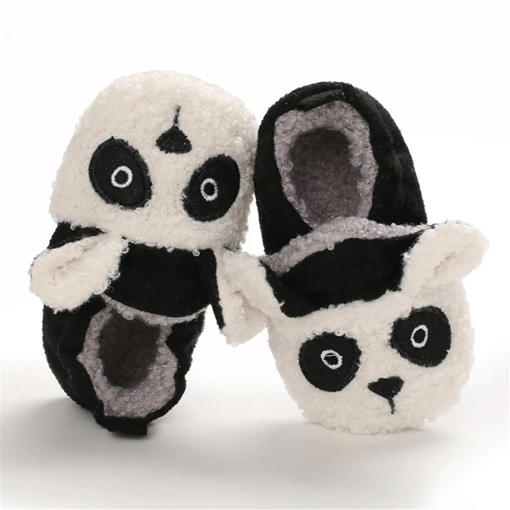 Baby Unisex Cartoon Slip On Fur Flats Children Wholesale Shoes