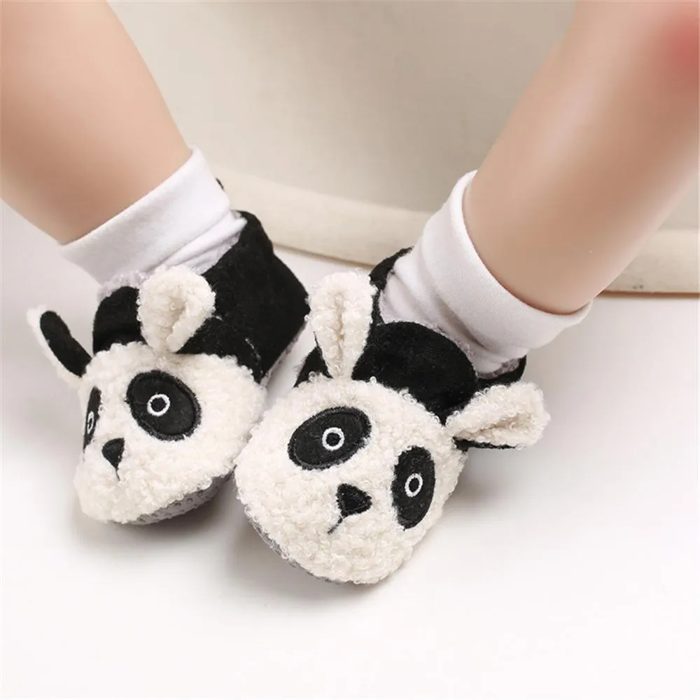 Baby Unisex Cartoon Slip On Fur Flats Children Wholesale Shoes