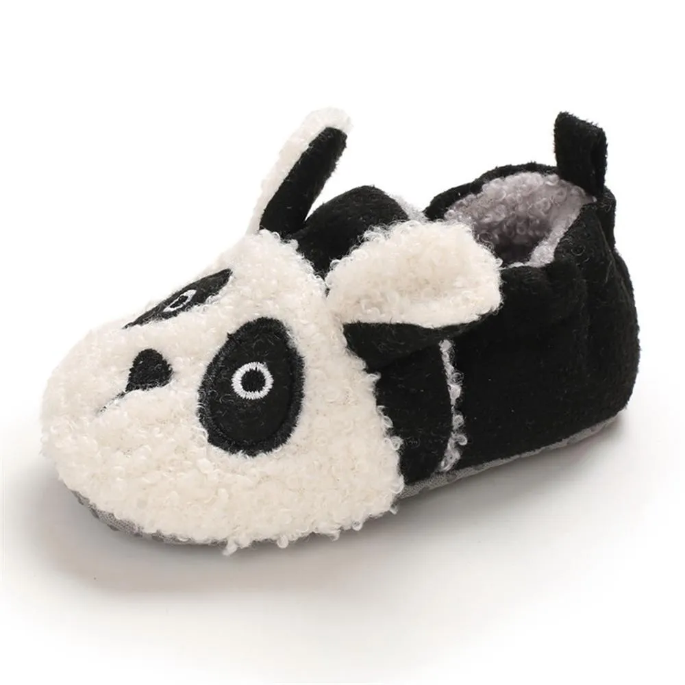 Baby Unisex Cartoon Slip On Fur Flats Children Wholesale Shoes