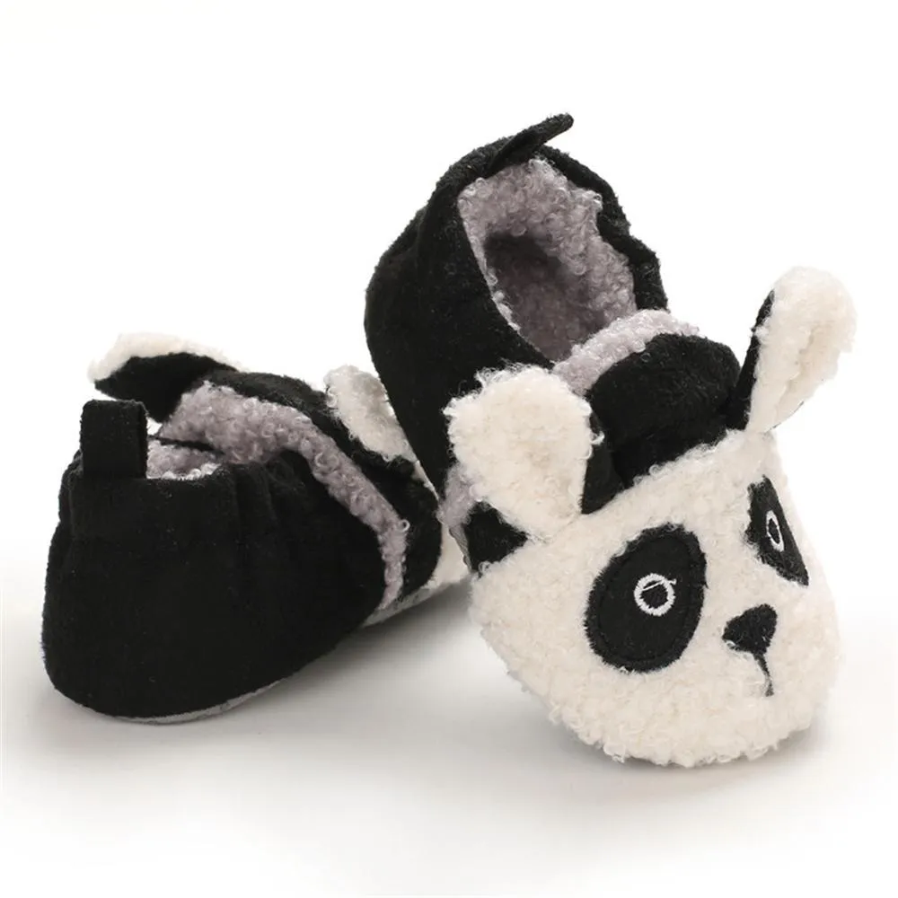 Baby Unisex Cartoon Slip On Fur Flats Children Wholesale Shoes