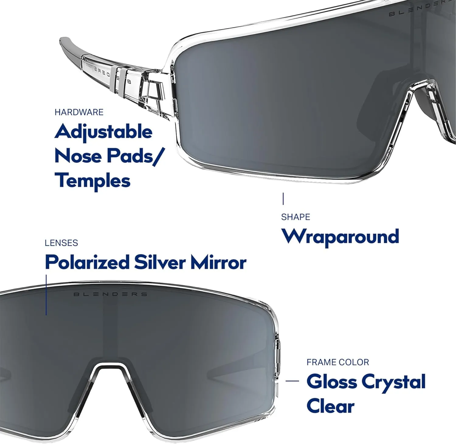 Blenders Eyewear Eclipse ?C Polarized Sunglasses ?C Wrap-Around Lens ?C 100% UV Protection ?C For Men & Women