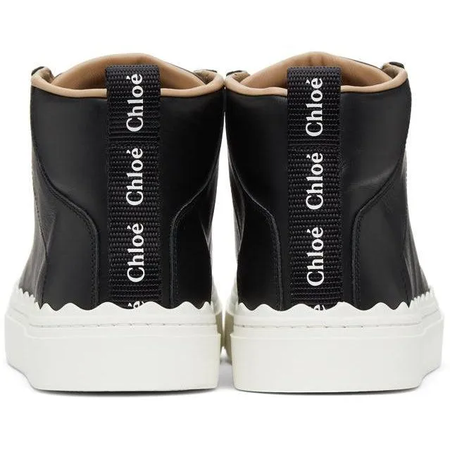 ChloÃ© Black Lauren High-Top Sneakers