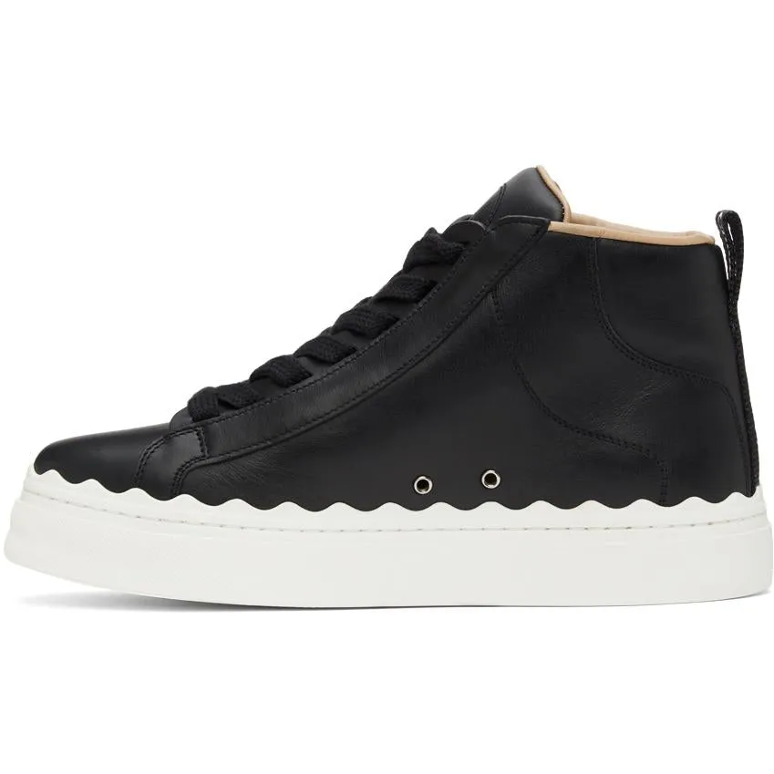 ChloÃ© Black Lauren High-Top Sneakers