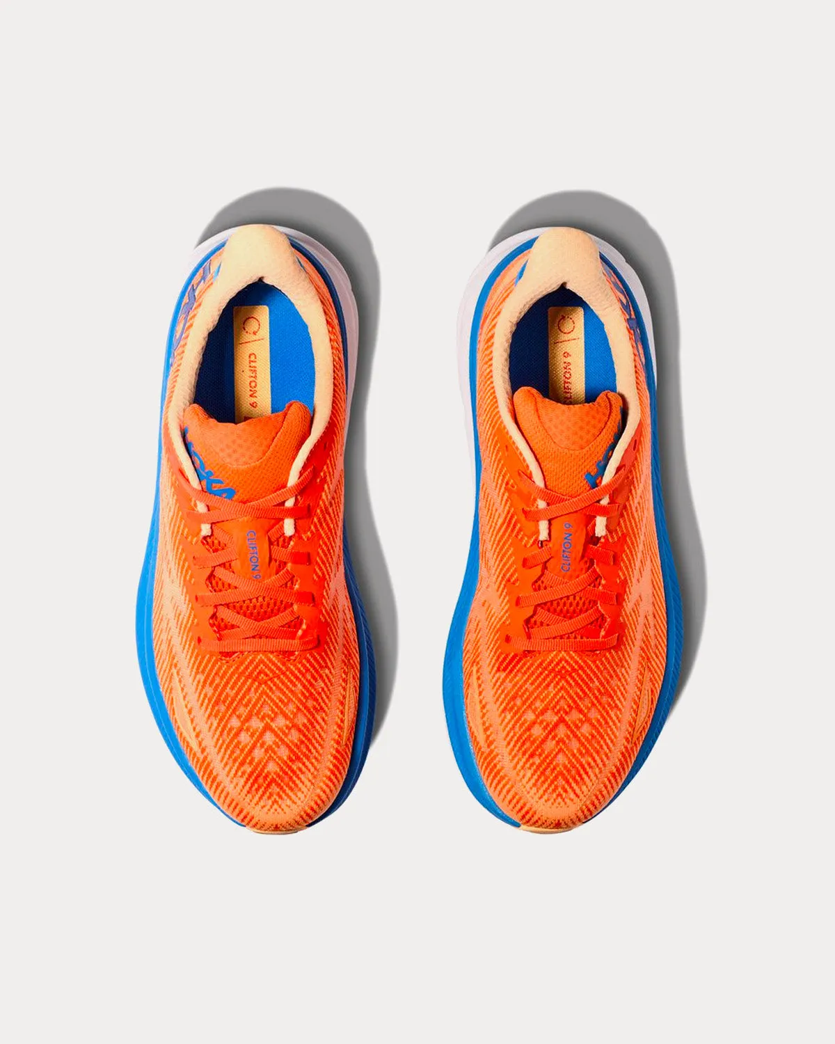 Clifton 9 Vibrant Orange / Impala Running Shoes
