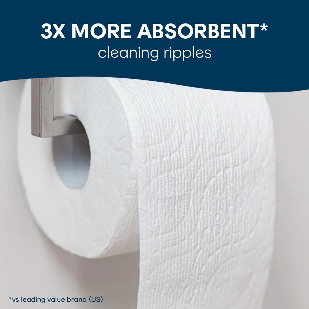 Cottonelle Ultra Comfort Toilet Paper with Cushiony CleaningRipples Texture, Strong Bath Tissue, 24 Family Mega Rolls (24 Family Mega Rolls = 108 Regular Rolls) (4 Packs of 6), 296 Sheets per Roll
