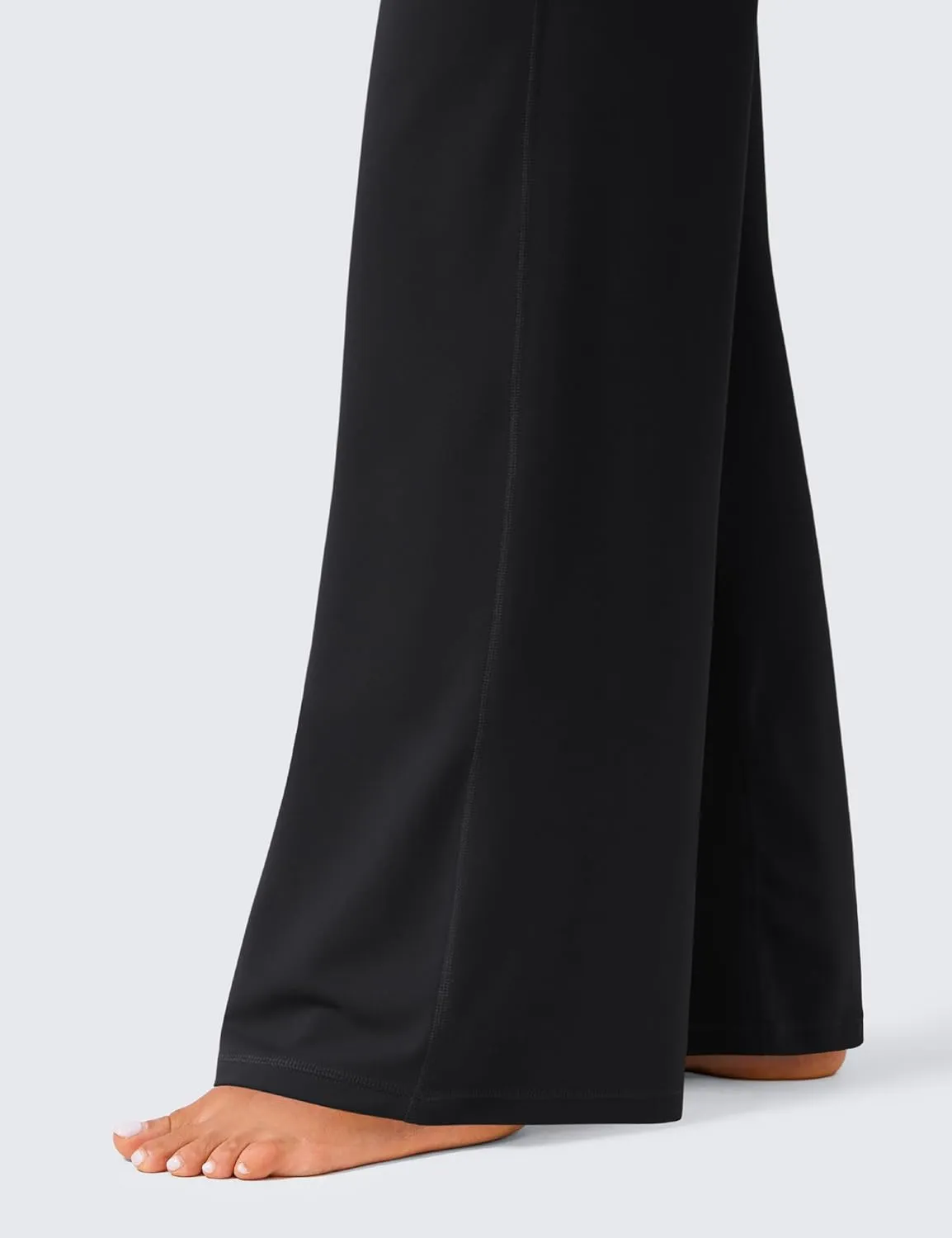 CRZ YOGA Womens Butterlift High Waisted Wide Leg Pants with Pockets 29"/31"/33" - Yoga Lounge Buttery Soft Comfy Casual