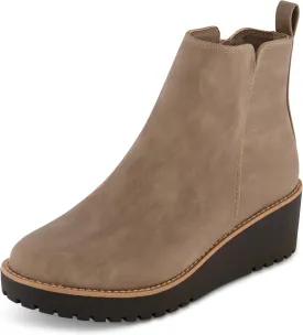 CUSHIONAIRE Women's Ilena wedge boot  Memory Foam, Wide Widths Available