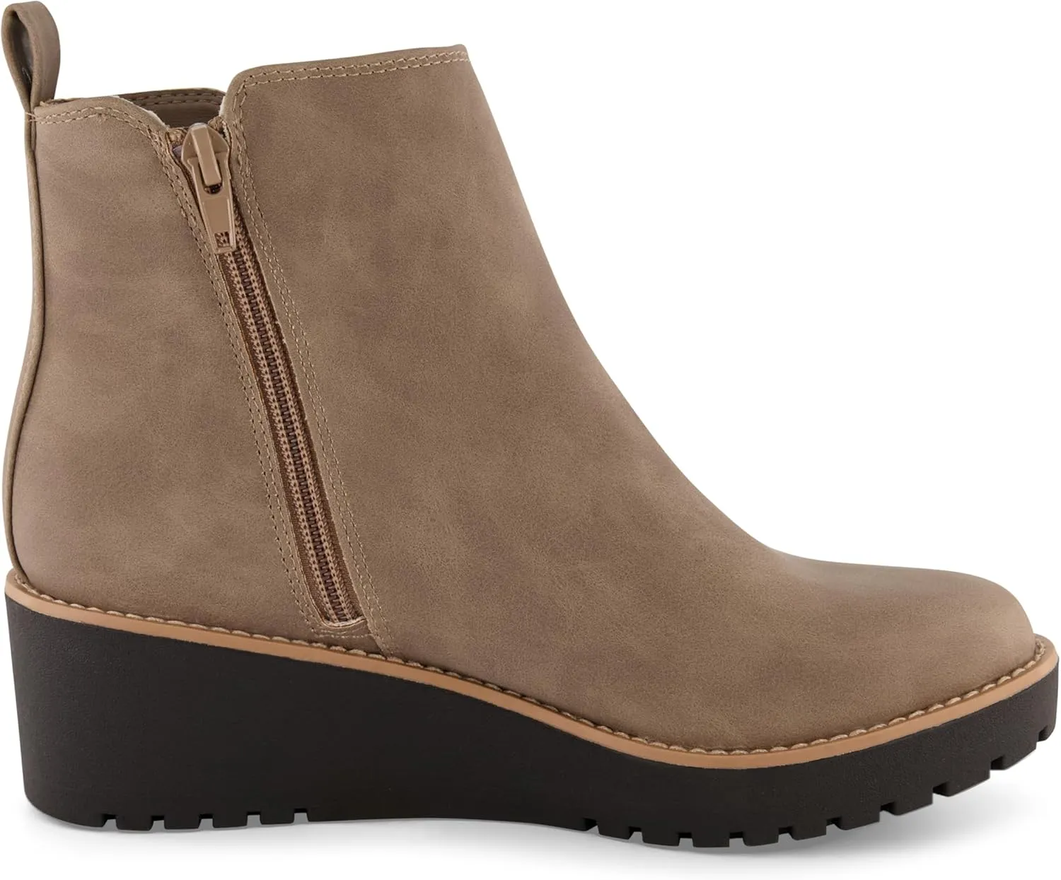 CUSHIONAIRE Women's Ilena wedge boot  Memory Foam, Wide Widths Available