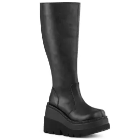DemoniaCult Shaker 100WC Womens Platform Calf Length Boots