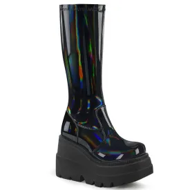 DemoniaCult Shaker 65 Womens Platform Calf Length Boots