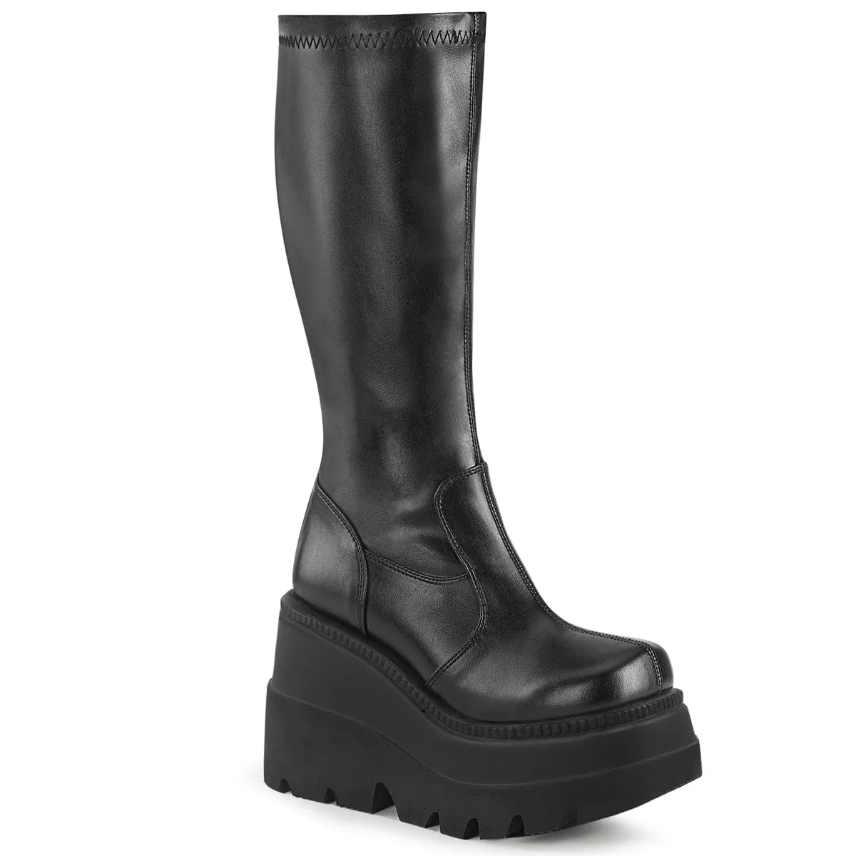 DemoniaCult Shaker 65 Womens Platform Calf Length Boots
