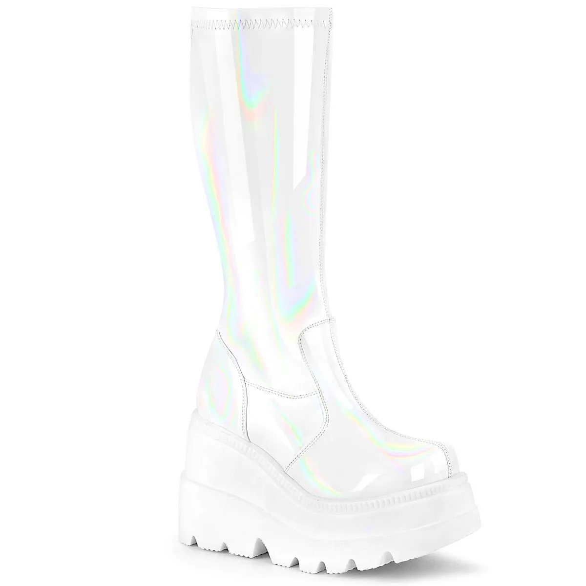 DemoniaCult Shaker 65 Womens Platform Calf Length Boots
