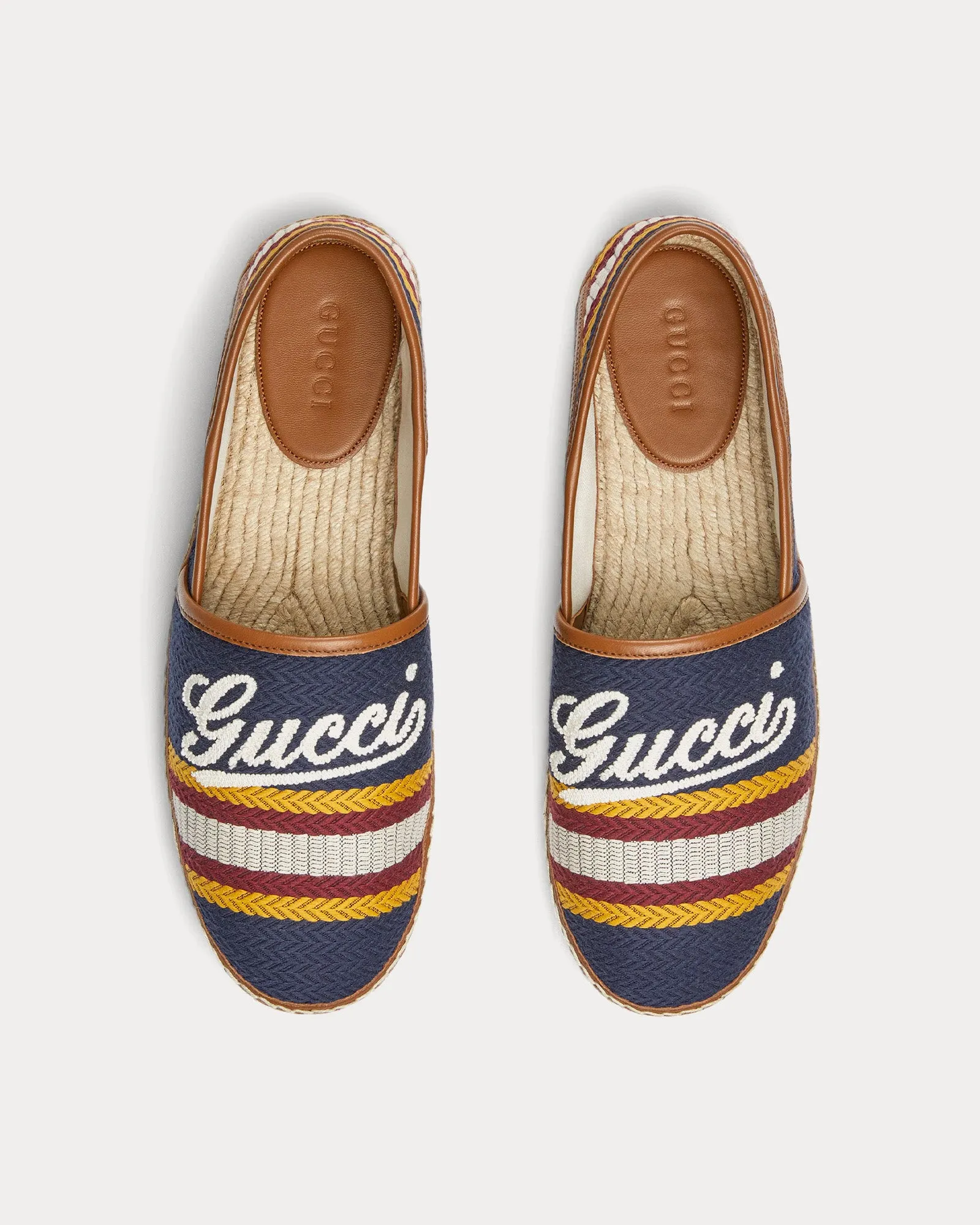 Espadrille with Gucci Script Blue / Multi Slip Ons