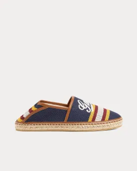 Espadrille with Gucci Script Blue / Multi Slip Ons