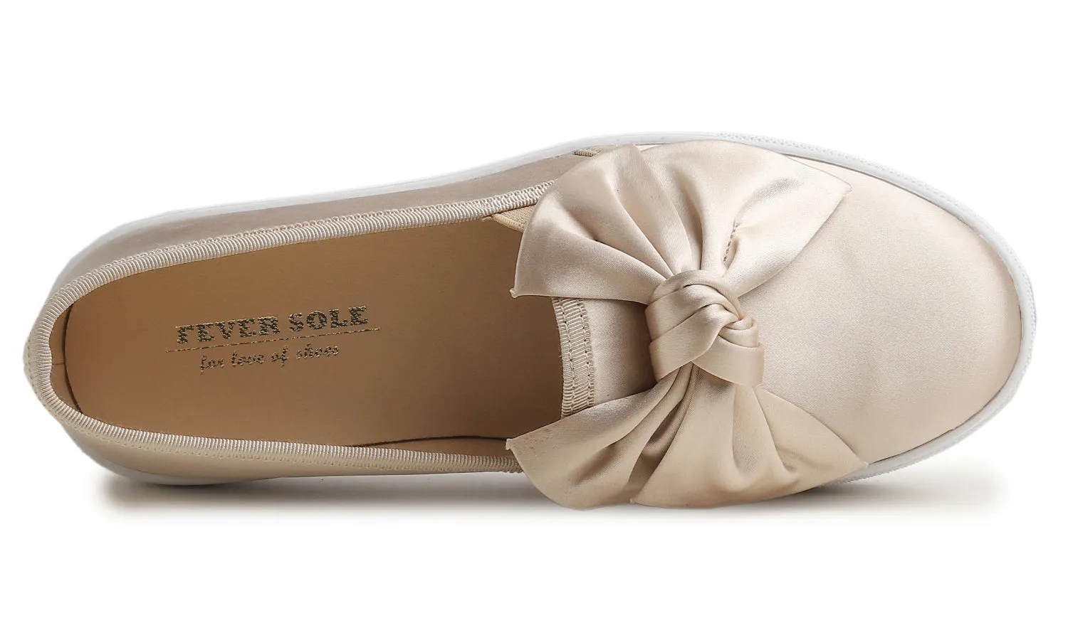 Feversole Women's Casual Slip On Sneaker Fashion Bow Tie Loafer Flats Silky