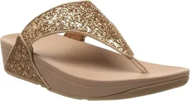 FITFLOP LULU SANDAL GOLD WITH GLITTER