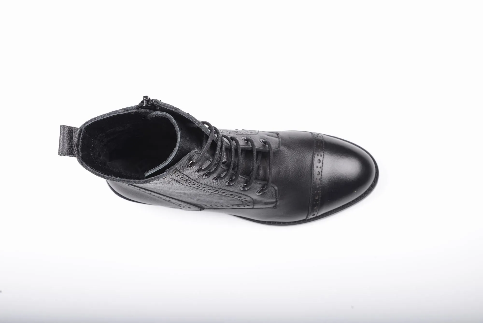 FOOT FEDERATION DERBY CAP-TOE WOMEN'S BOOT BLACK