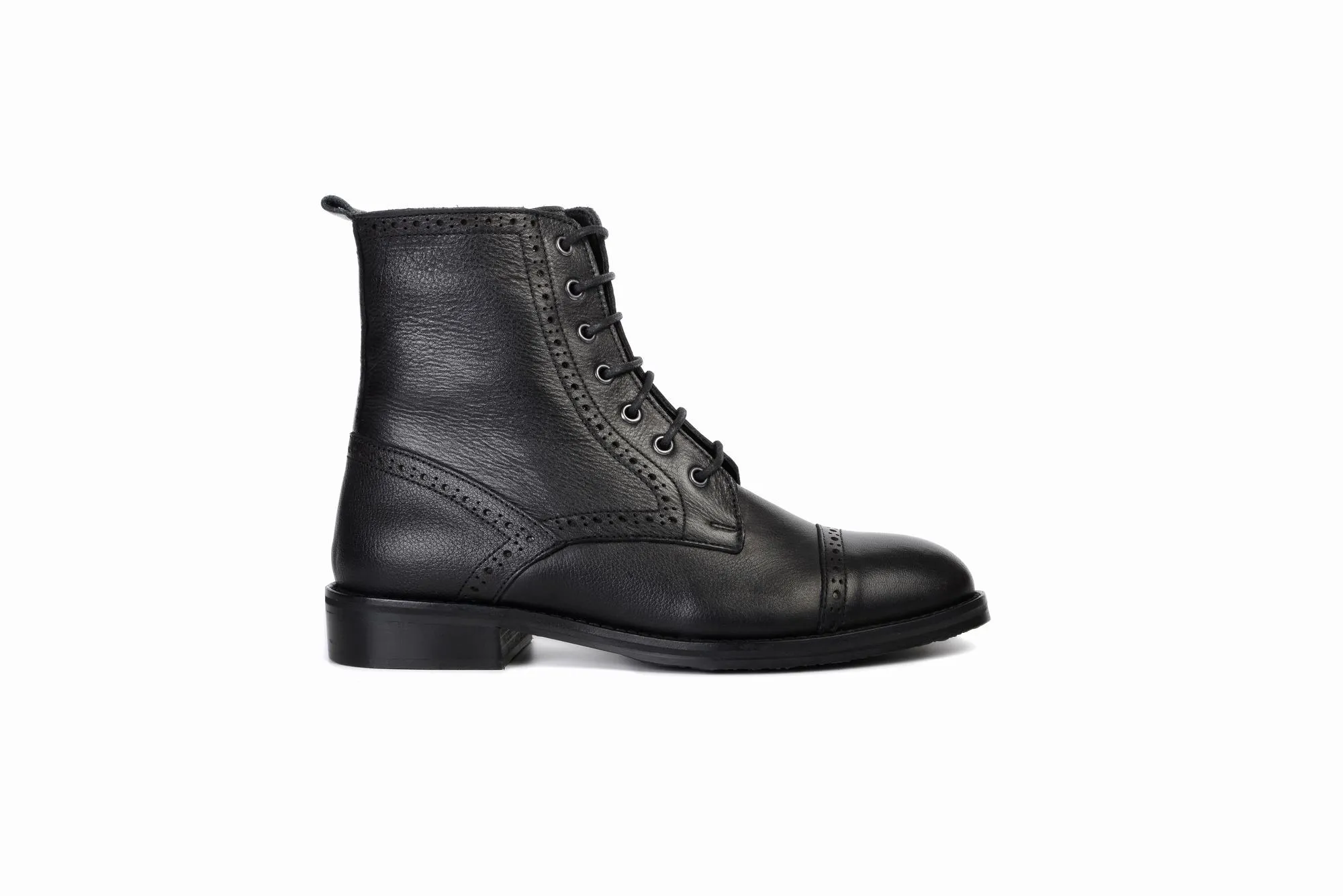 FOOT FEDERATION DERBY CAP-TOE WOMEN'S BOOT BLACK