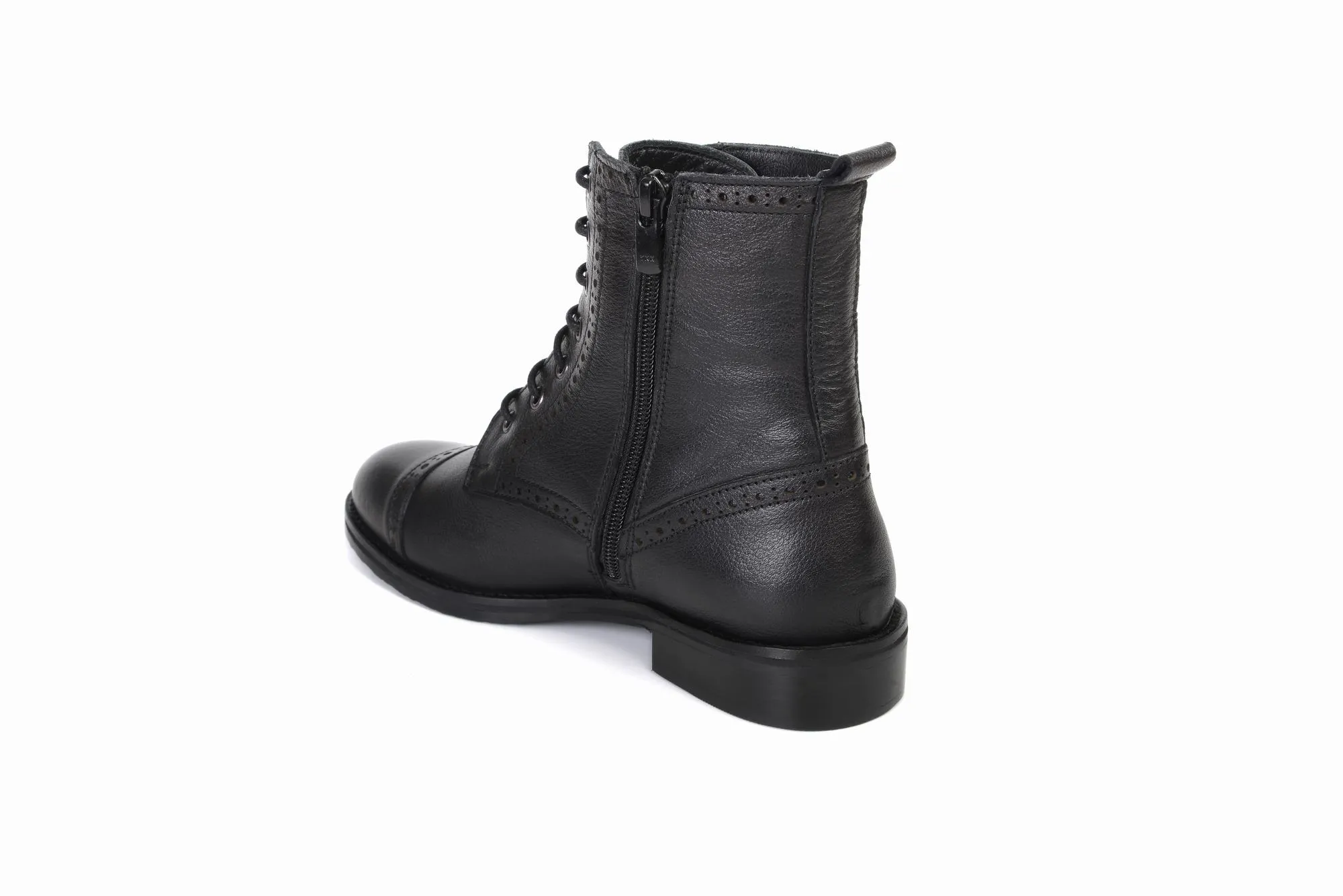 FOOT FEDERATION DERBY CAP-TOE WOMEN'S BOOT BLACK