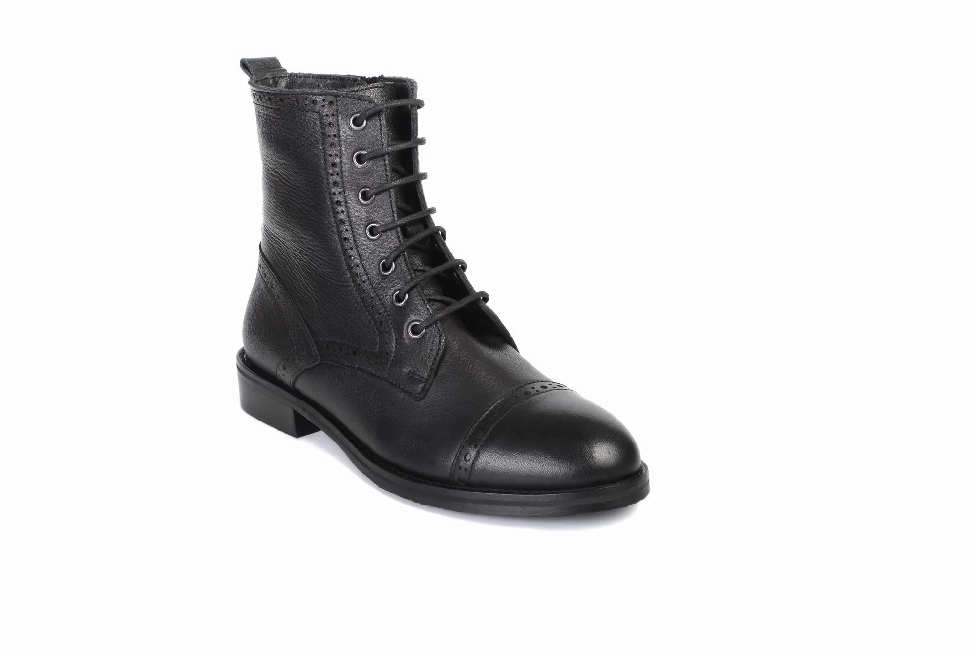 FOOT FEDERATION DERBY CAP-TOE WOMEN'S BOOT BLACK