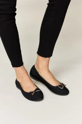 Forever Link Metal Buckle Womens Black Loafers