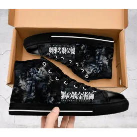 Fullmetal Alchemist Brotherhood Alphonse Elric Shoes High Top Sneakers for Kids and Adults