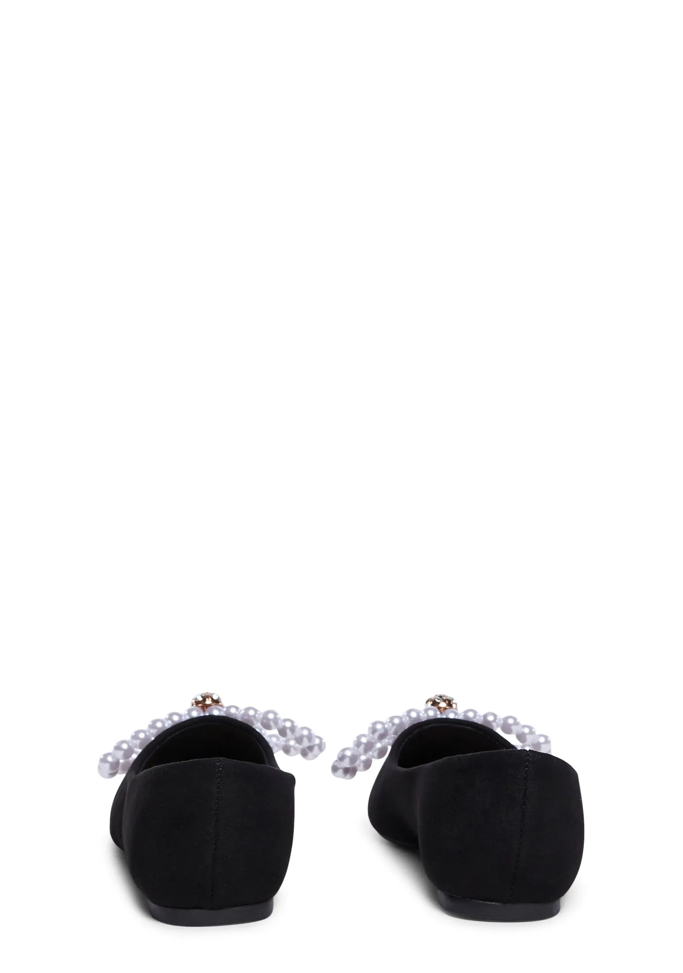 Grace Mode Pointed Flats - Black