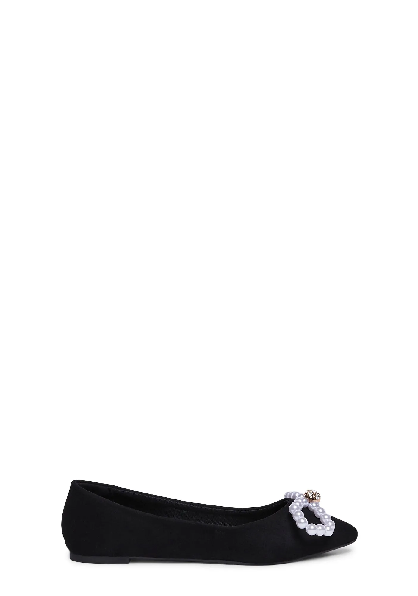 Grace Mode Pointed Flats - Black