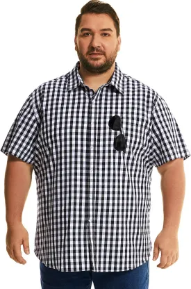 HOdo Big and Tall Mens Cotton Button Down Shirt 2XL-6XL