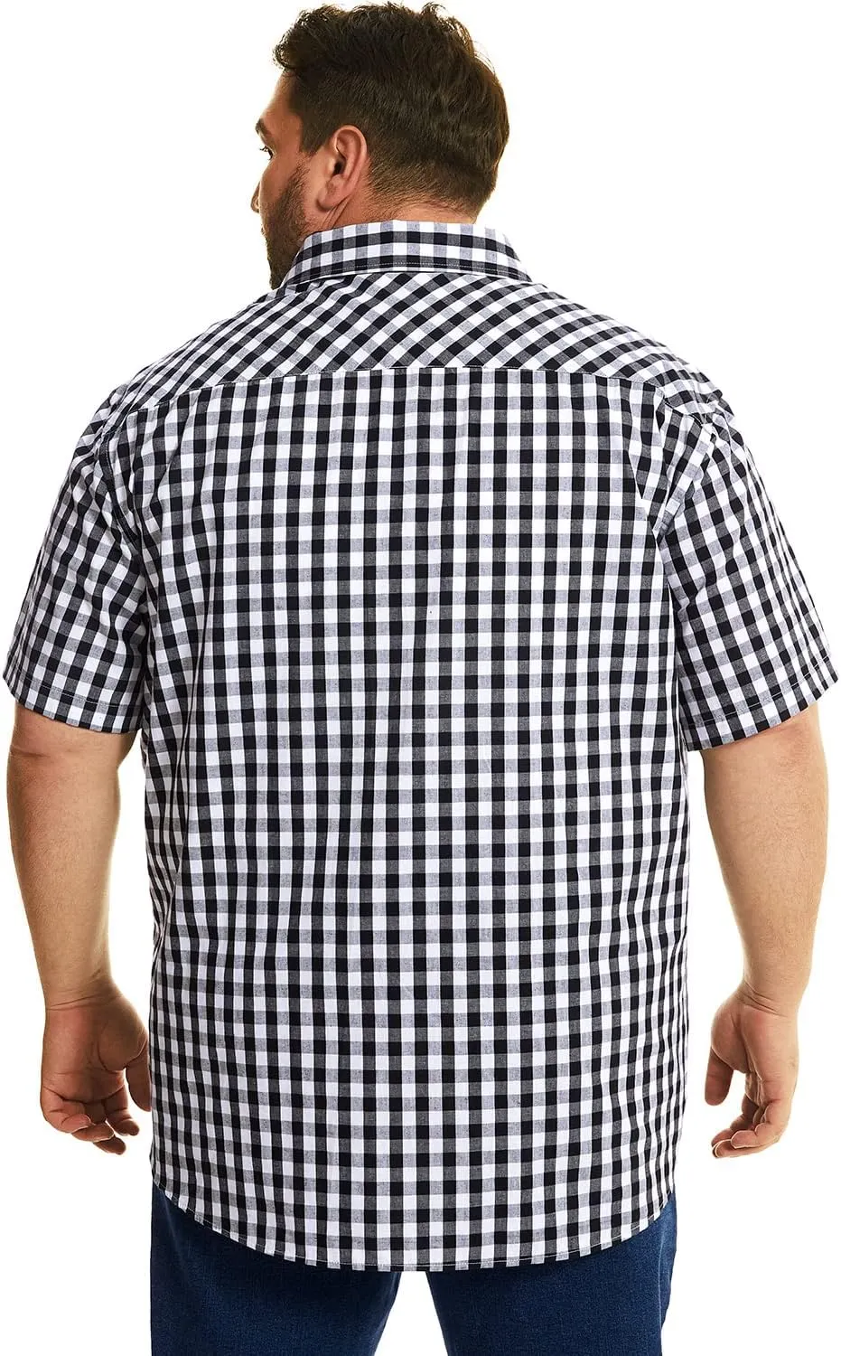 HOdo Big and Tall Mens Cotton Button Down Shirt 2XL-6XL