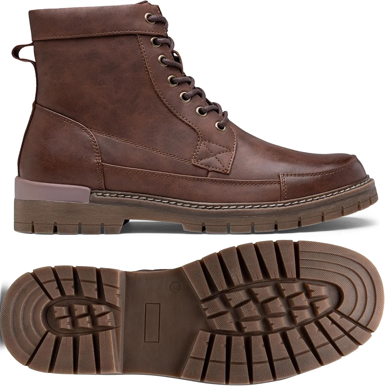 Jousen Mens Boots Casual Motorcycle Boot for Men Chukka Zipper Combat Botas Para Hombre Fashion