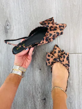 Leopard Fight For It Slingback Flat