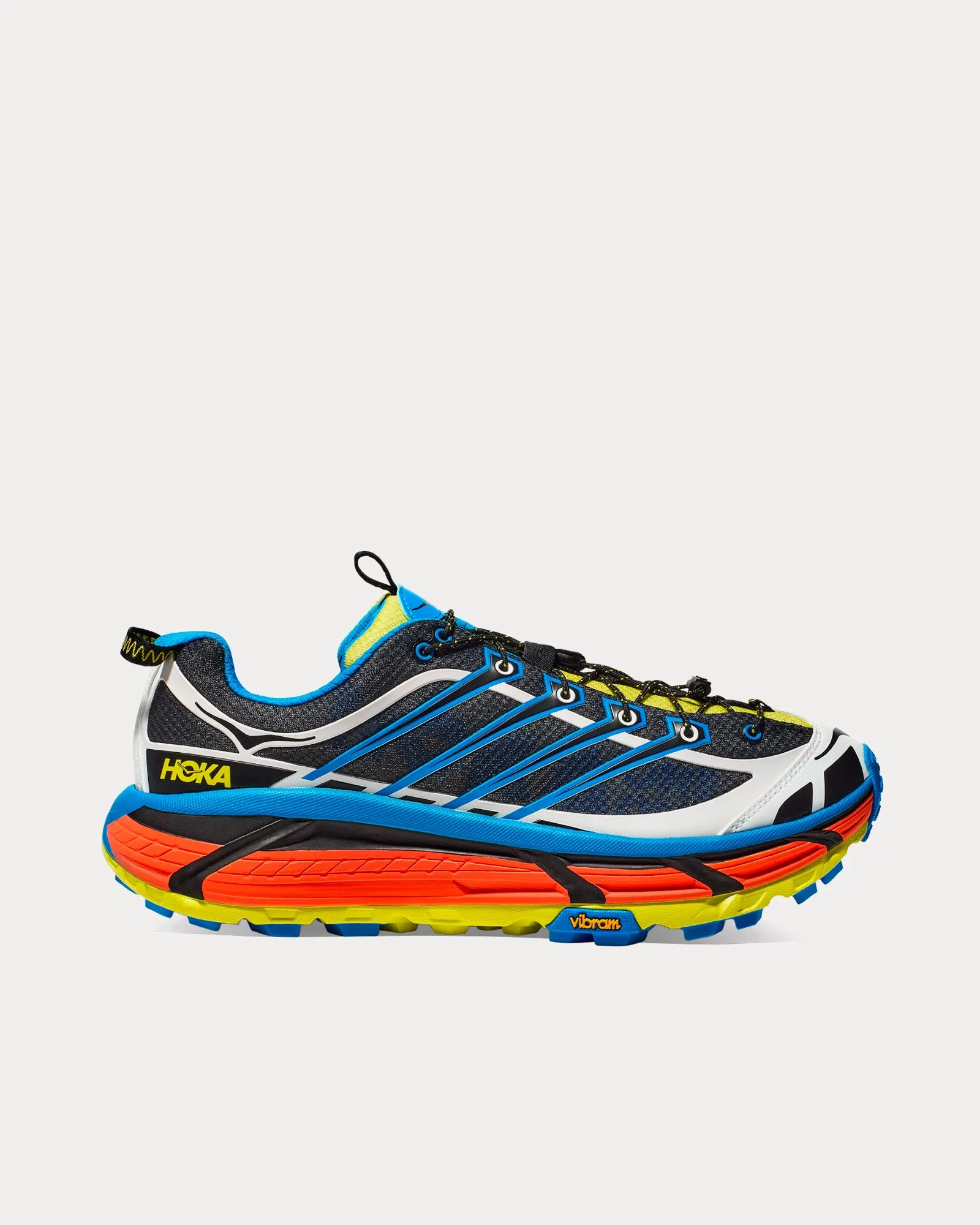 Mafate Three2 Black / Diva Blue Running Shoes