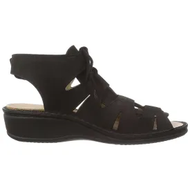 Malaga Nubuck Leather Women's Ankle Strap Sandals