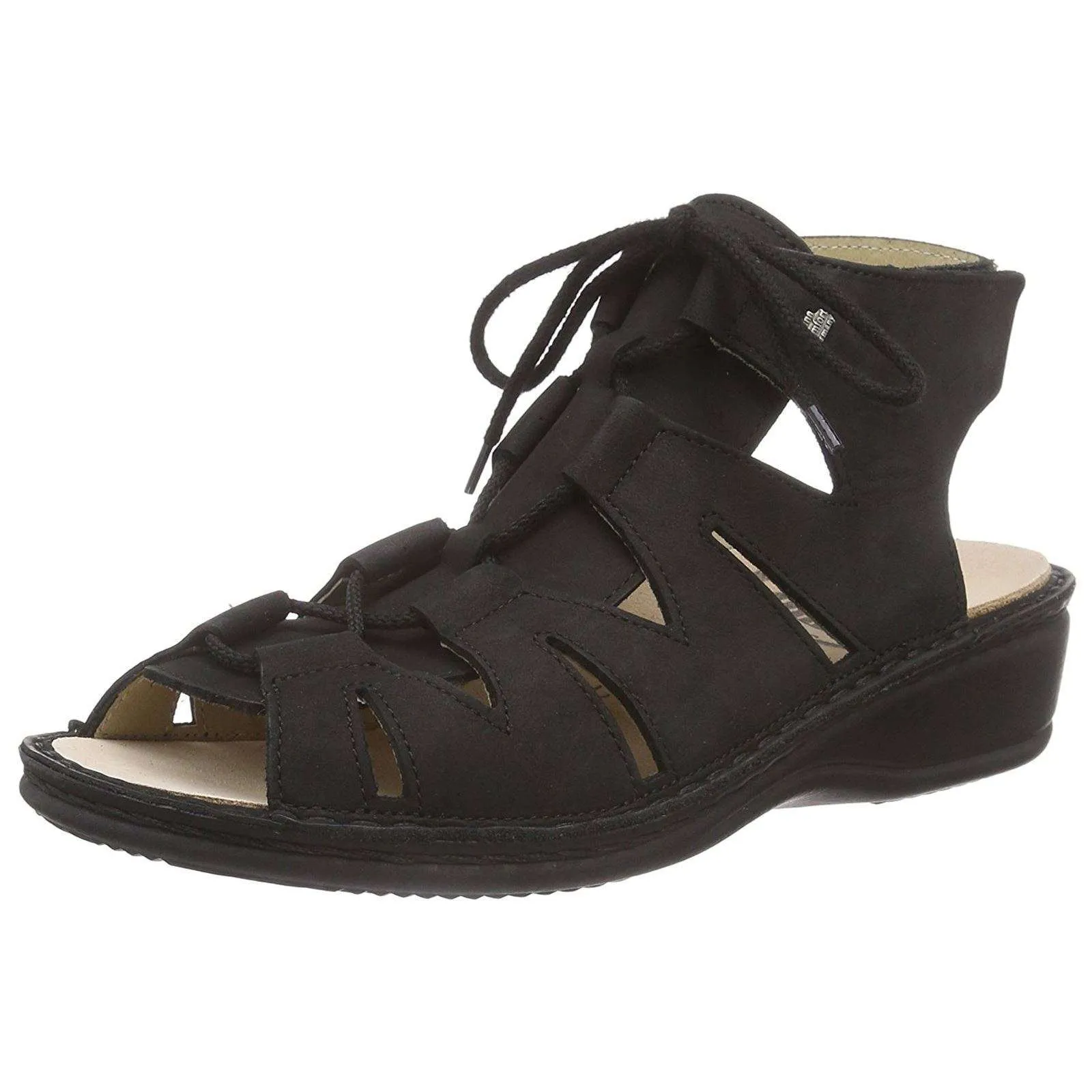 Malaga Nubuck Leather Women's Ankle Strap Sandals