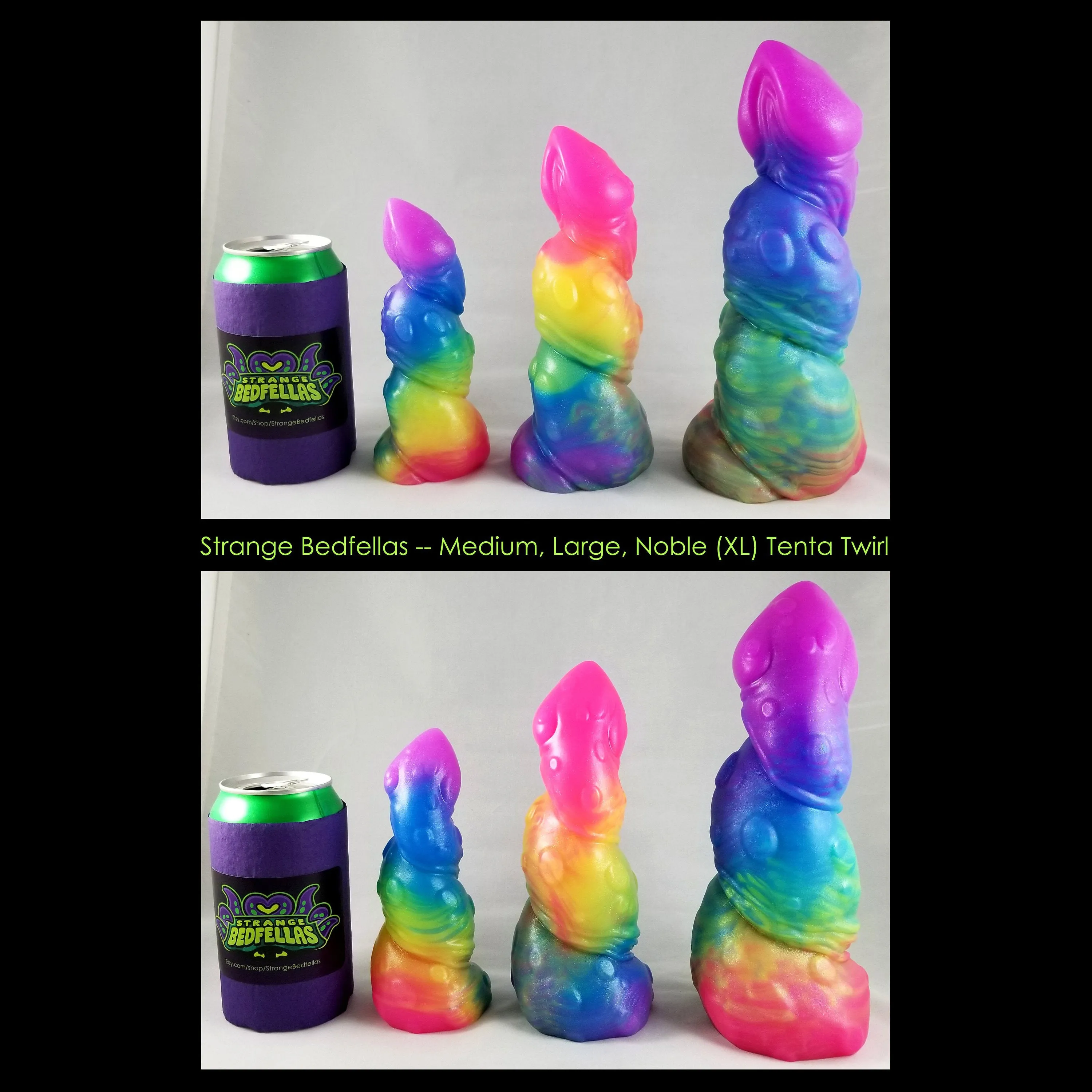 Medium Tenta Twirl -- Super Soft silicone -- TT-1005
