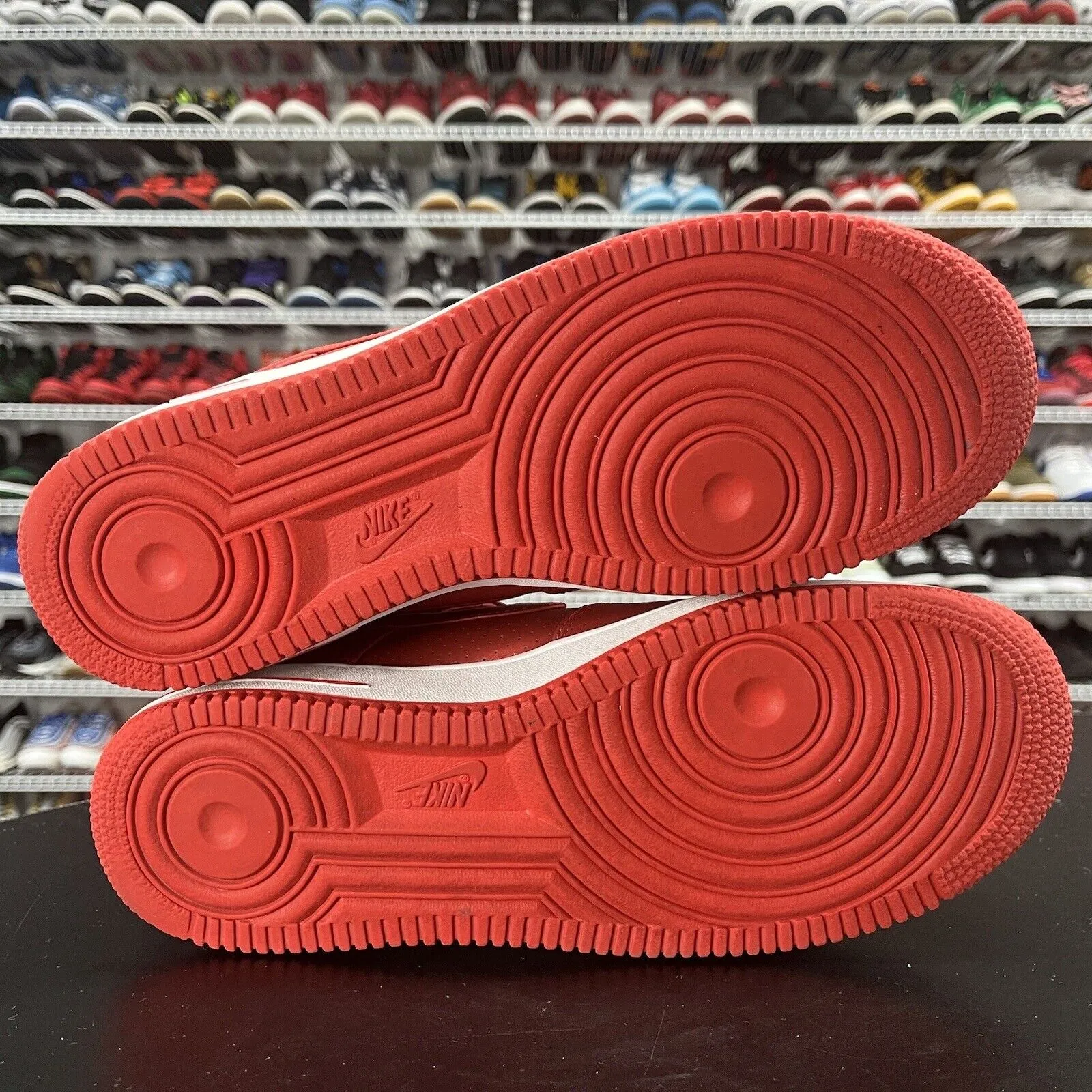 Nike Air Force 1 Low '07 LV8 Action Red White 718152-607 Men's Size 10