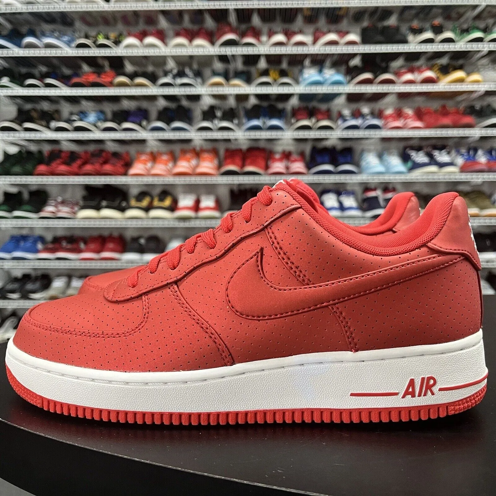 Nike Air Force 1 Low '07 LV8 Action Red White 718152-607 Men's Size 10