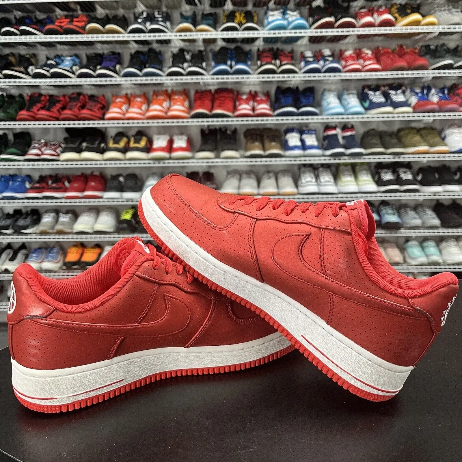 Nike Air Force 1 Low '07 LV8 Action Red White 718152-607 Men's Size 10