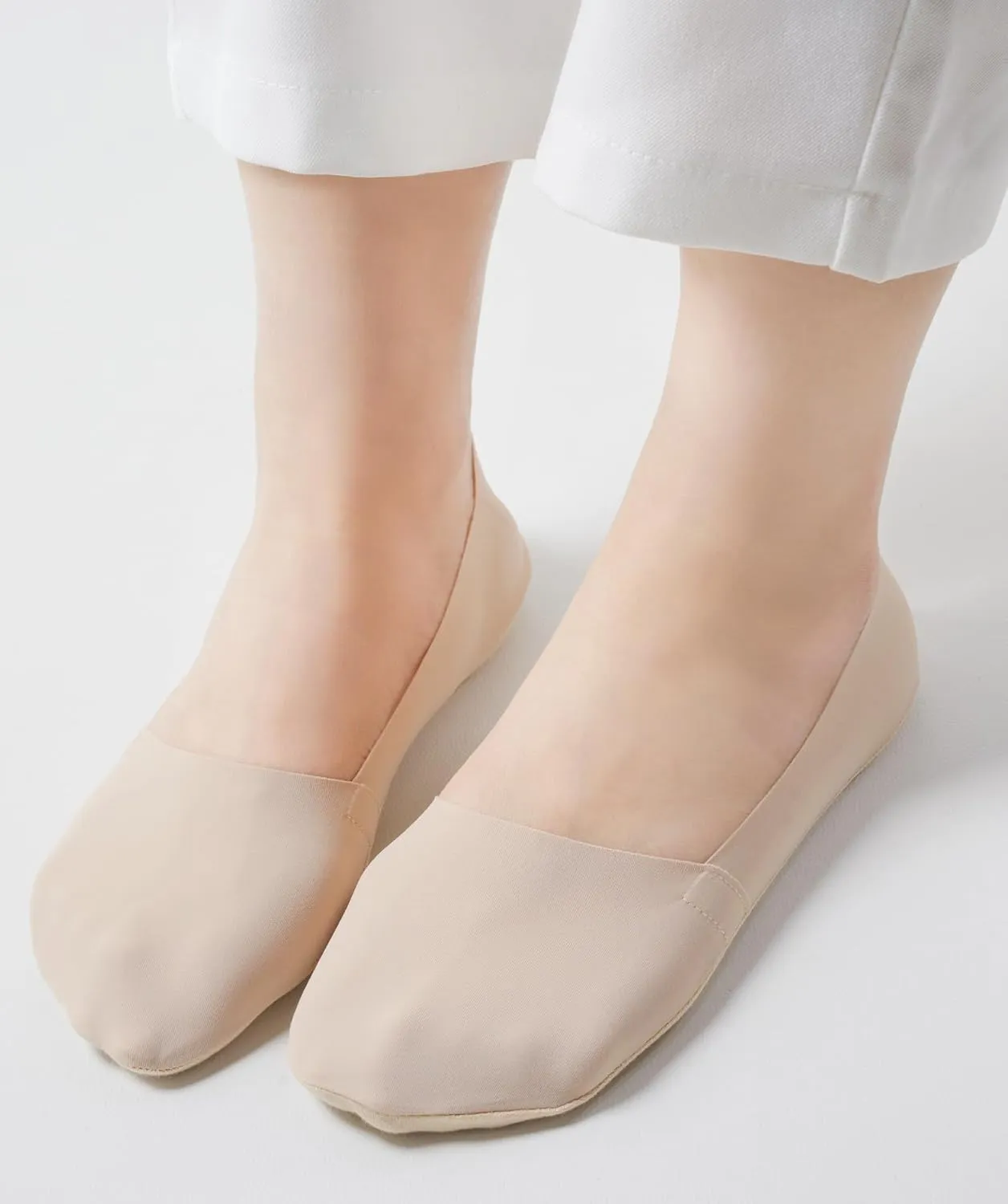 No Show Socks for Women, Non Slip Nylon Thin Footies Invisible Silky Low Liner Socks for Loafers Flats 6 Pairs