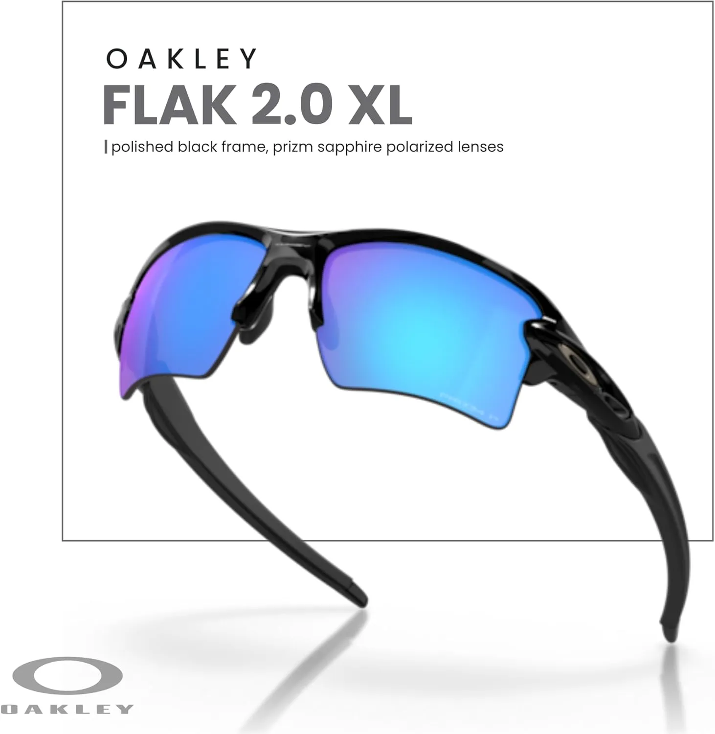 Oakley Flak 2.0 XL OO9188 Rectangle Sunglasses For Men   BUNDLE Leash   Designer iWear Care Kit