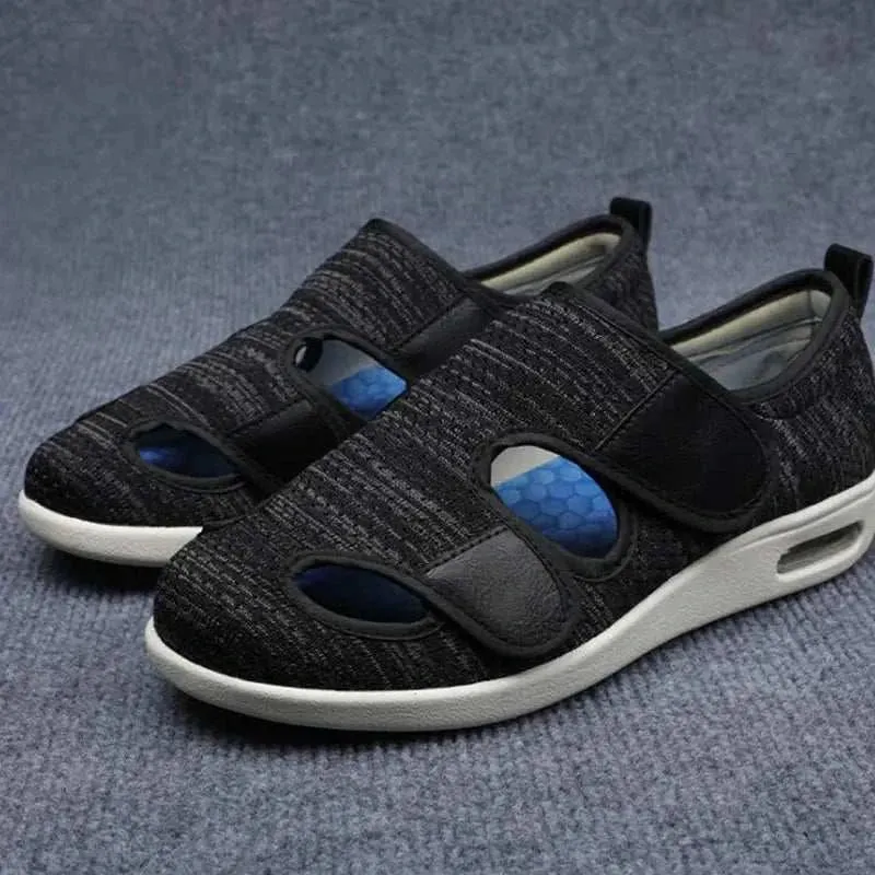 Shoes For Elderly Lady Diabetes Patien Tace Up Man Summer Portable Sandals Thumb Instep Height Foot Swelling Code Sandals