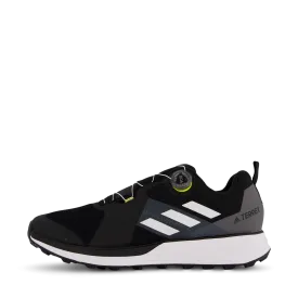 Terrex Two BOA Trail Running Shoes Core Black / Crystal White / Solar Yellow