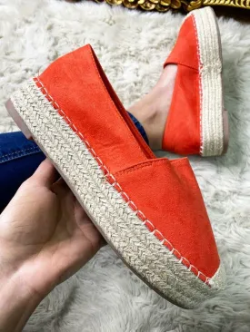 Therina Faux Suede Slip On Espadrilles