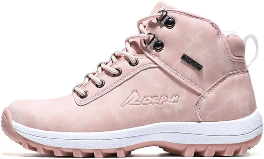 Women Boots Winter Waterproof Outdoor Hiking Shoes Fashion Leather Boots